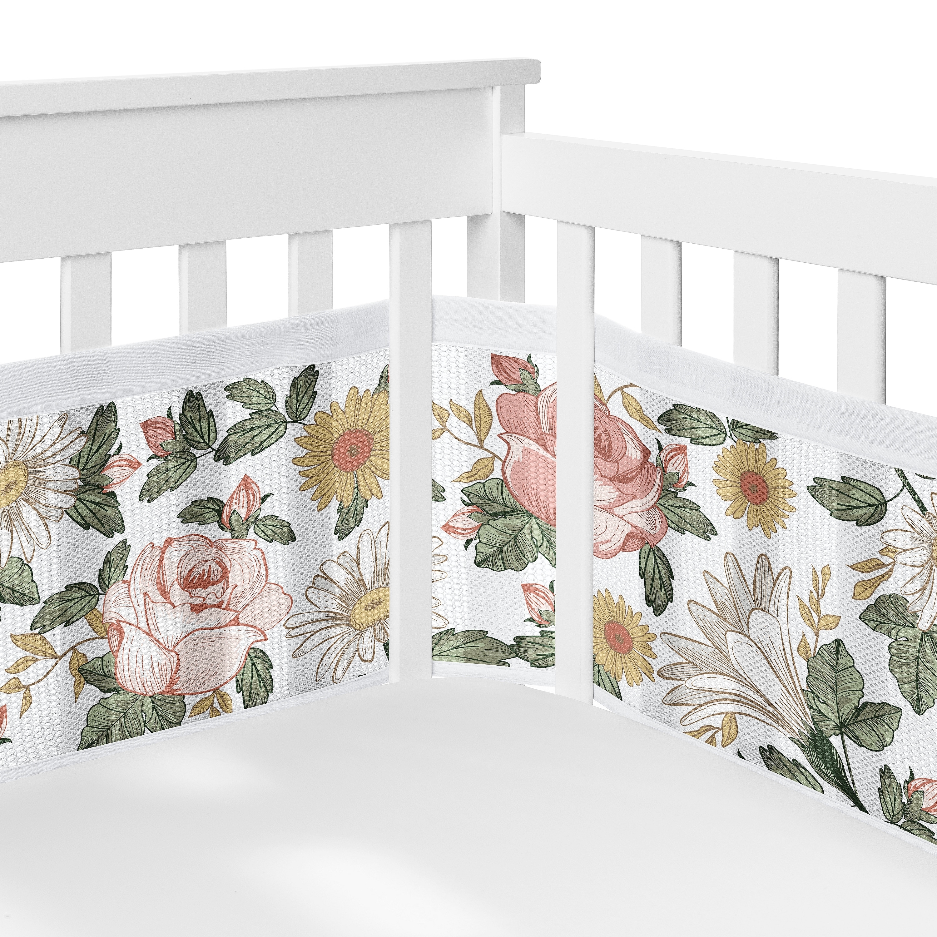 Vintage floral baby bedding deals